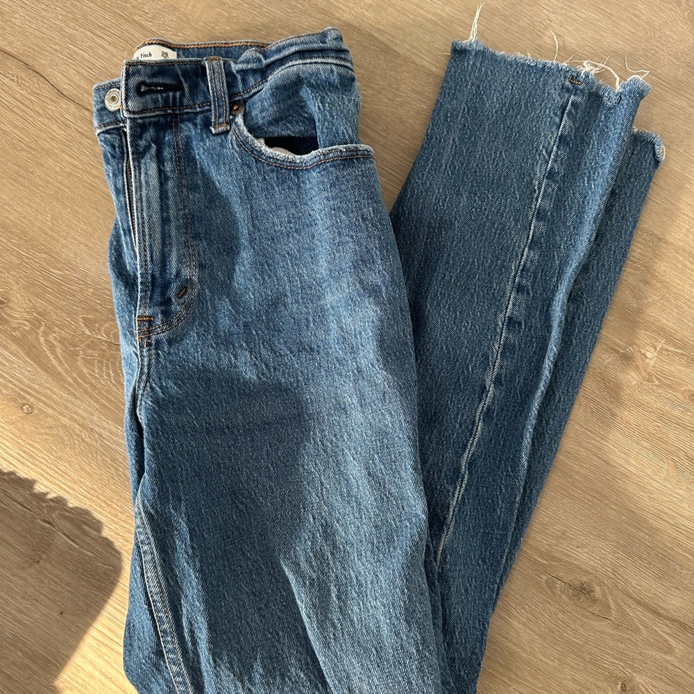 Abercrombie & Fitch Light Blue High Rise Jeans
